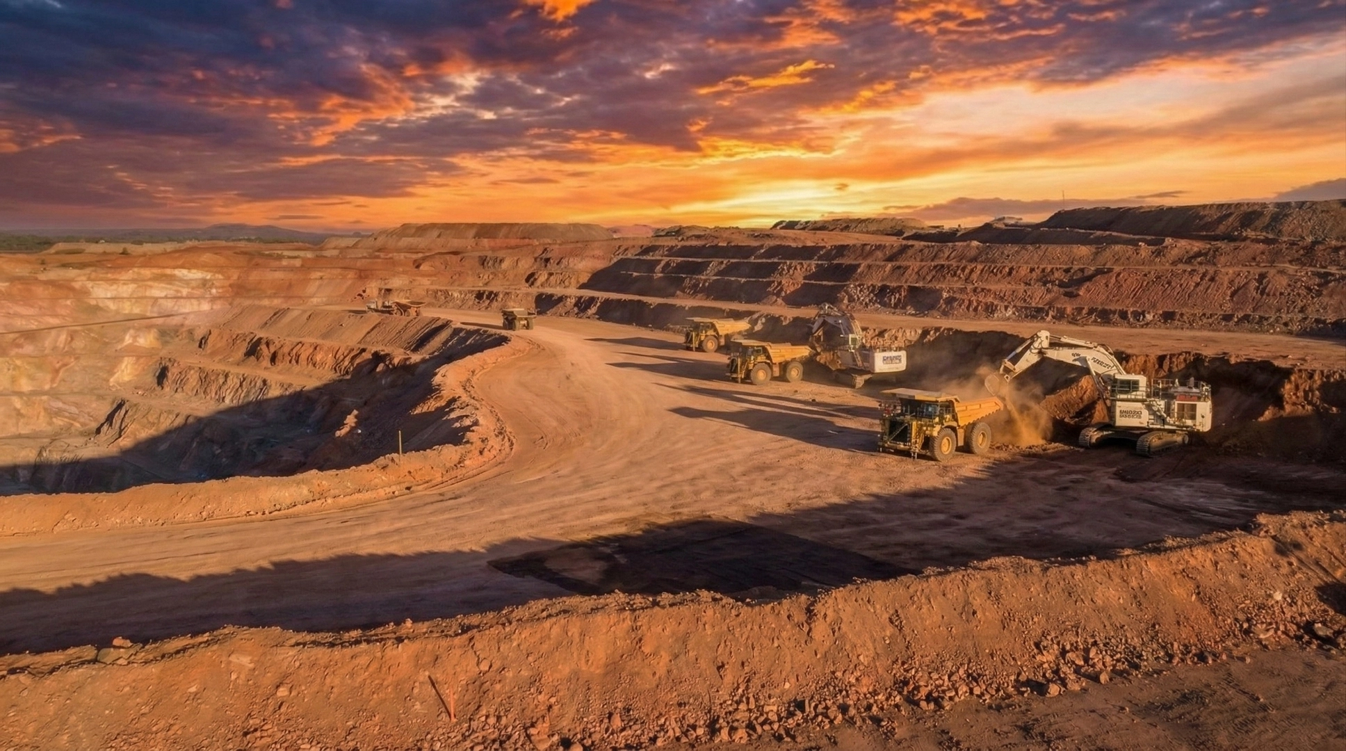 Mining operation background